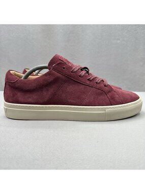 GREATS The Royale Mens Size 10.5 Shoes Tibetan Red Suede Low Top Casual Sneakers
